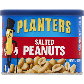 Planters Salted Peanuts, 9.5 Oz Canister