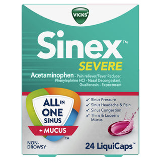 Vicks Sinex Severe Congestion Relief Liquicaps - Acetaminophen - 24ct