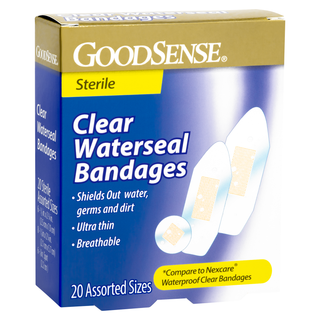 Perrigo GoodSense Clear Waterseal Bandages Assorted Sizes