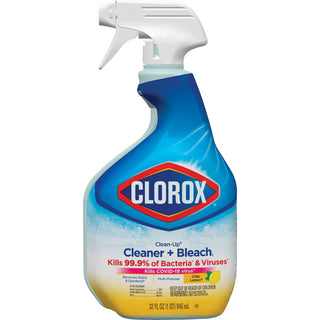 Clorox Clean Up All Purpose Cleaner With Bleach, Spray Bottle, Crisp Lemon, 32 Fluid Ounces