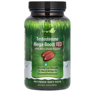 Irwin Naturals Testosterone Mega-Boost Red, 56 Liquid Soft-Gels