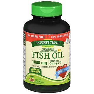 Nature's Truth Odorless Fish Oil 1,000 Mg, Lemon Flavor