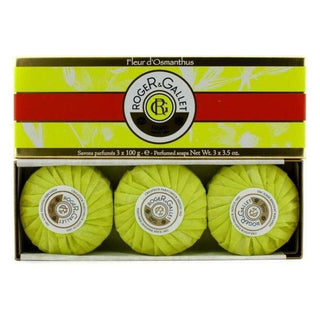 Roger & Gallet Fleur d' Osmanthus Perfumed Soap Coffret 3x 3.5oz