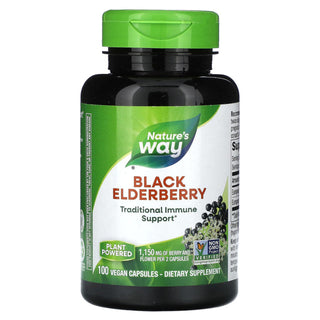 Nature's Way Black Elderberry, 575 Mg, 100 Vegan Capsules