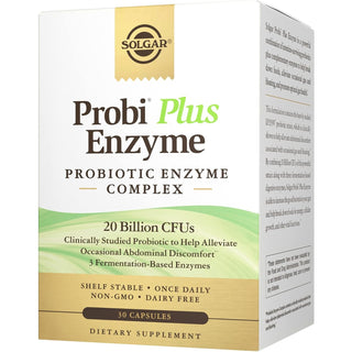 Solgar Probi Plus Enzyme 20 Billion CFUs - 30 Capsules