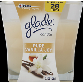Glade Pure Vanilla Joy Candle 3.8 Oz. Jar