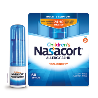 Nasacort Children's Allergy Relief Nasal Spray - Triamcinolone Acetonide - 60 Sprays
