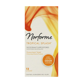 Norforms Feminine Deodorant Suppositories Tropical Splash