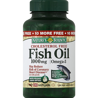 Nature's Bounty Fish Oil 1000 Mg Cholesterol Free Softgels 100