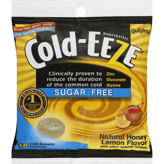 Cold Eeze Remedy, Sugar Free, Lozenges, Natural Honey Lemon Flavor