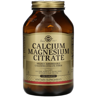 Solgar Calcium Magnesium Citrate 250 Tablets