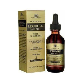 Solgar Sublingual Liquid B-12 2000mcg with B-Complex 2oz