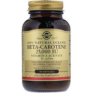 Solgar Oceanic Beta Carotene 25,000 IU 90 Softgel