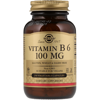 Solgar Vitamin B6 100 mg 250 Vegetable Capsules