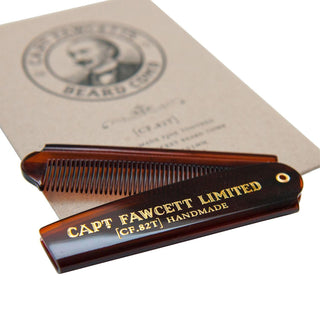 Captain Fawcett Fawcett's Folding Pocket Beard Comb