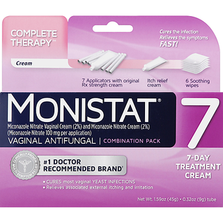 Monistat 7 Vaginal Antifungal 7 Day Treatment Cream Triple Action Combination Pack