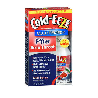 Cold-Eeze Remedy, Plus Sore Throat, Oral Spray, Cherry Flavor
