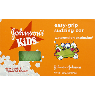 Johnson's Kids Sudzing Bar, Easy Grip, Watermelon Explosion