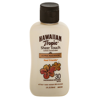 Hawaiian Tropic Sheer Touch Ultra Radiance Broad Spectrum SPF 30 Lotion Sunscreen 2 Oz