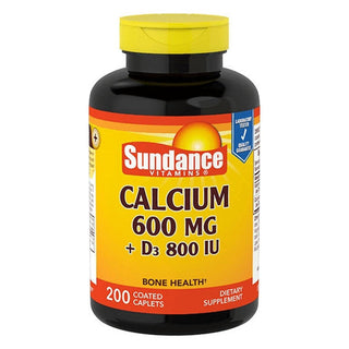 Sundance Vitamins Calcium 600 Mg + D3 800 IU - 60 Caplets