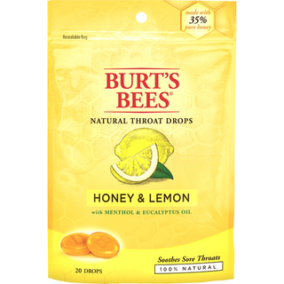 Burt's Bees 100% Natural Throat Drops, Honey And Lemon