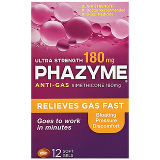 Phazyme Ultra Strength Gas & Bloating Relief, Works In Minutes, 12 Fast Gels
