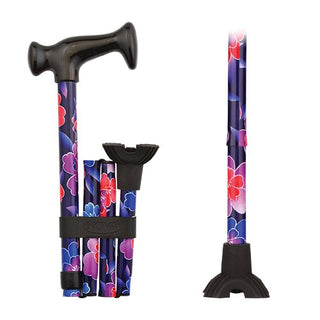 Nova Folding Cane With Mini Quad Tip - Maui Flowers
