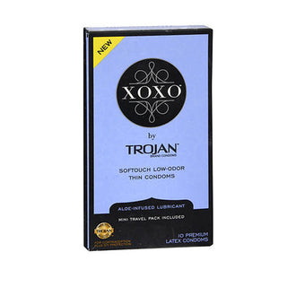 Trojan XOXO Condoms, Premium Latex, Thin, Softouch Low-Odor