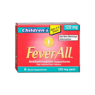 FeverAll Children’s Acetaminophen Suppositories 120 Mg