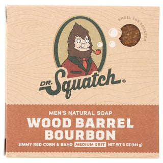 Dr. Squatch Men's All Natural Bar Soap - Wood Barrel Bourbon - 5oz