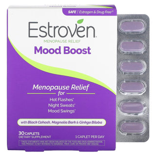 Estroven Menopause Relief, Stress Plus Mood & Memory, Caplets 30 ct