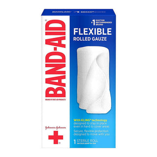 Band-Aid Brand Johnson & JohnsonFirst 3 In. X 2.5 Yd. Medium Rolled Gauze 1 Count Box