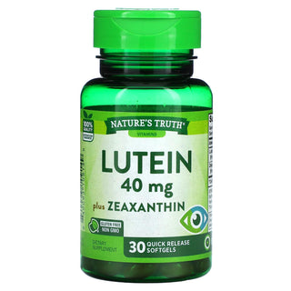 Nature's Truth Lutein Plus Zeaxanthin 40 Mg 30 Quick Release Softgels