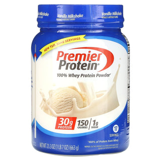 Premier Protein Vanilla Milkshake 100% Whey Powder, 23.3 Ounce ( Discontinued )