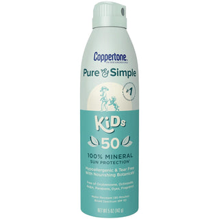 Coppertone Pure & Simple Kid's Sunscreen Spray - SPF 50 - 5oz