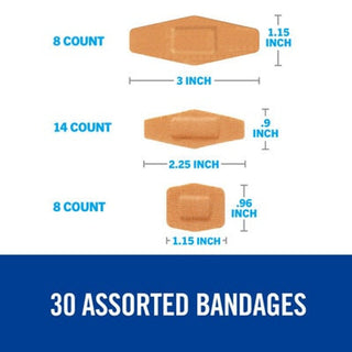Nexcare Bandages, Heavy Duty, Flexible Fabric, Assorted