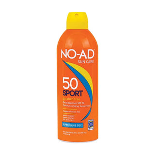 No Ad Sunscreen, Sport, Continuous Spray, Broad Spectrum Spf 50, Super Value Size