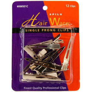 HairWare Single Prong Clips
