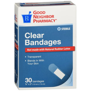 Good Neighbor Pharmacy Clear Bandages Â¾ X 3 Inch 30ct