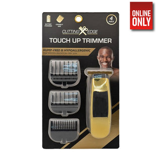Cutting Edge Bump-Free & Hypoallergenic Battery Powered T-Blade Trimmer For Smooth Irritation-Free Skin With 3 Guide Combs