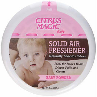Citrus Magic Air Freshener Solid Baby Powder, 8 Oz