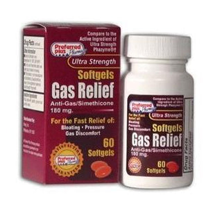 Preffered Plus Products Gas Relief Softgels 180 Mg, Ultra Strength - 60 Softgels