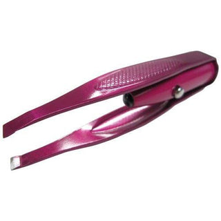 Precision Beauty Assorted Colors Stainless Lighted Slanted Tweezer