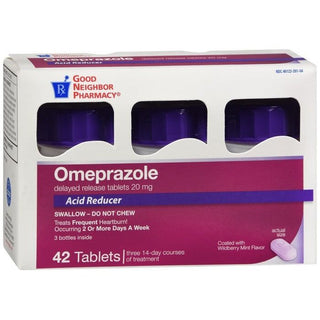 Good Neighbor Pharmacy Omeprazole Acid Reducer 20mg Tablets Bottles 42ct
