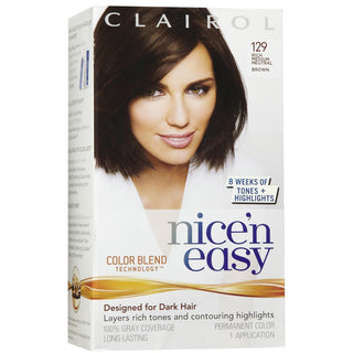 Clairol Nice 'n Easy Color, 129 Rich Medium Neutral Brown