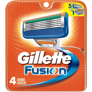 Gillette Fusion Razor Cartridges 4 Ct Carded Pack