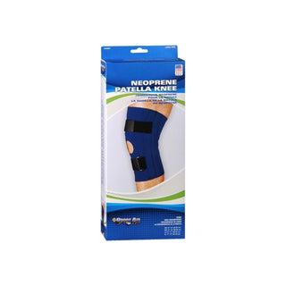 Sport Aid Scott Specialties, Knee Brace Open Patella Blue Neoprene, Medium 14-15 Inches