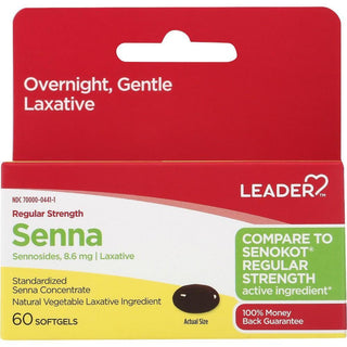 Leader Senna Laxative Tablets, 8.6 Mg Sennosides
