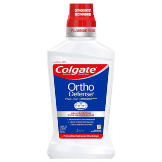 Colgate Phos-Flur Ortho Defense Fluoride Rinse, Anticavity, Mint