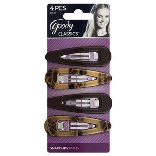 Goody Classics Snap Clips Black And Tortoise